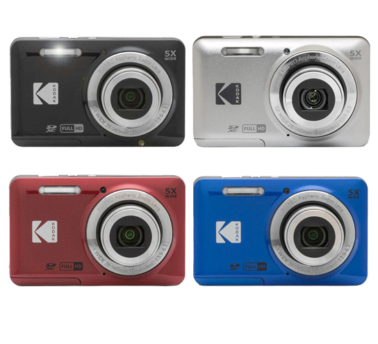 Kodak Pixpro FZ55 Friendly Zoom Compact Digital Camera Black Silver Blue Red