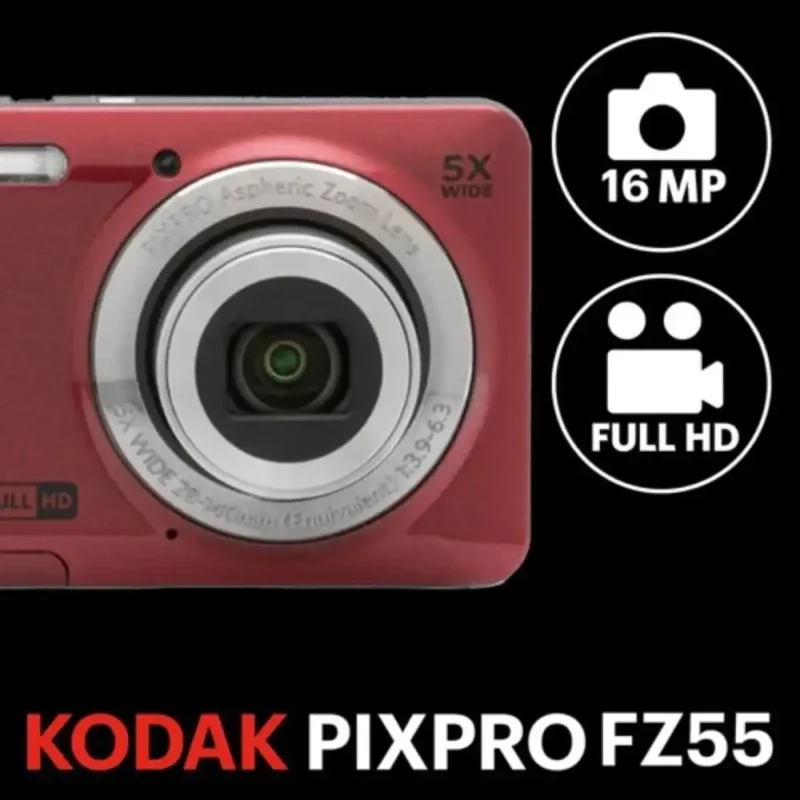 Kodak PIXPRO FZ55-Friendly Zoom Compact Digital Camera Red -Function