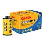 Kodak UltraMax 400 35mm Film - 36 Exposures, showcasing bold colors and high-speed performance for stunning photos.