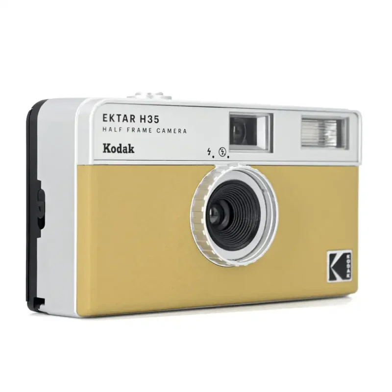 Kodak Estar H35 Half Frame 35mm Film Camera Sand Left Side