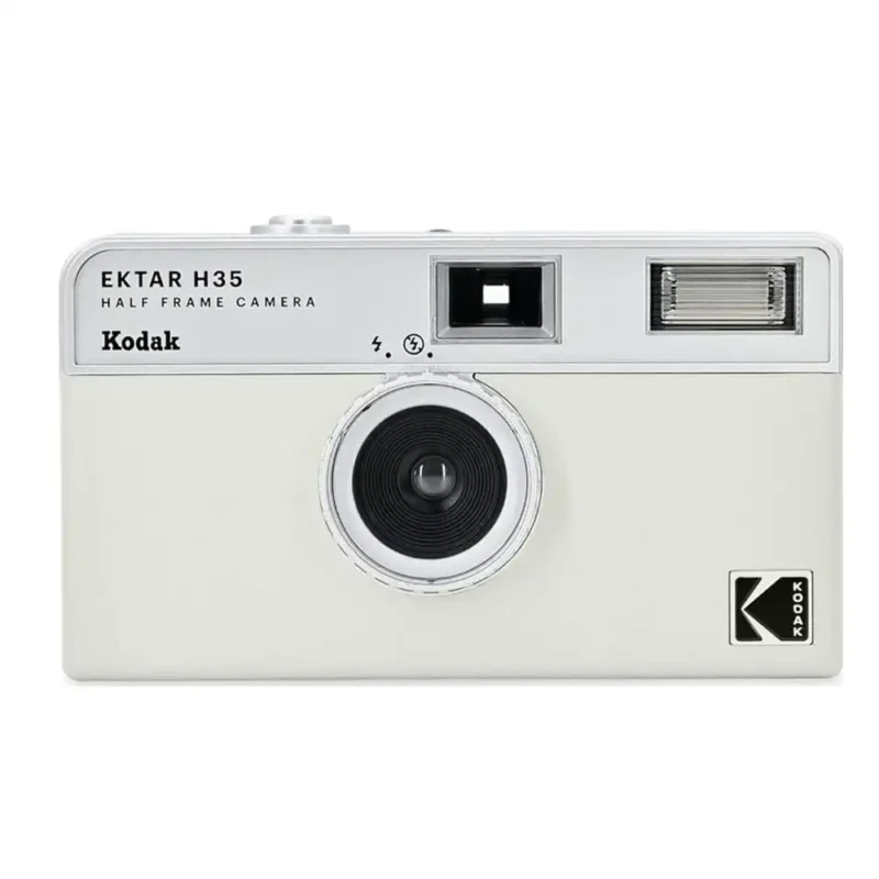 Kodak Estar H35 Half Frame 35mm Film Camera White Front Photo