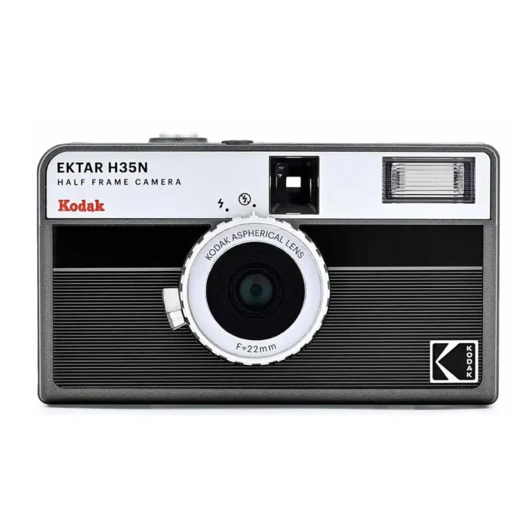 Kodak Estar H35N Half Frame 35mm Film Camera Black Front Photo