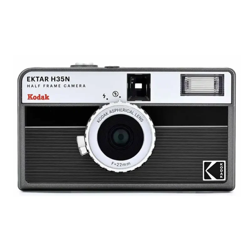 Kodak Estar H35N Half Frame 35mm Film Camera Black Front Photo