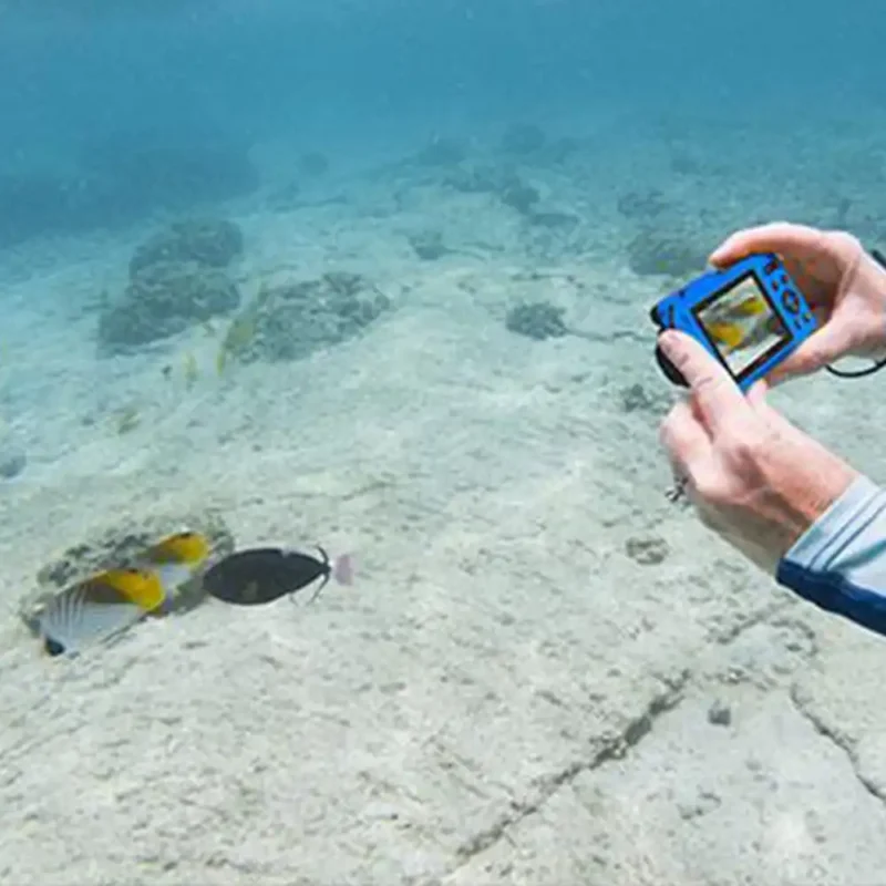 Kodak PIXPRO WPZ2 waterproof camera capturing vibrant coral reef underwater