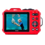 Kodak PIXPRO WPZ2 waterproof digital compact camera red display