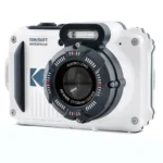 Kodak PIXPRO WPZ2 floating in crystal clear water with tropical fish swimming nearby