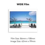 Fujifilm Instax Wide Instant Film (White) | Size