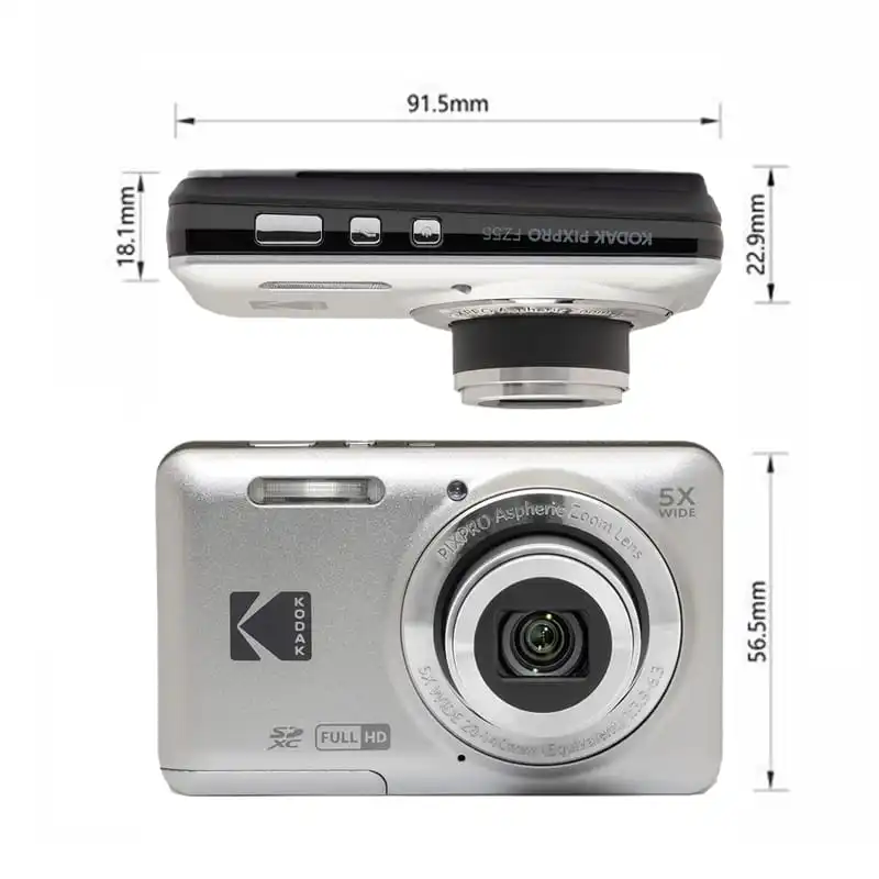 Kodak PIXPRO FZ55-Friendly Zoom Compact Digital Camera Silver - Key Function